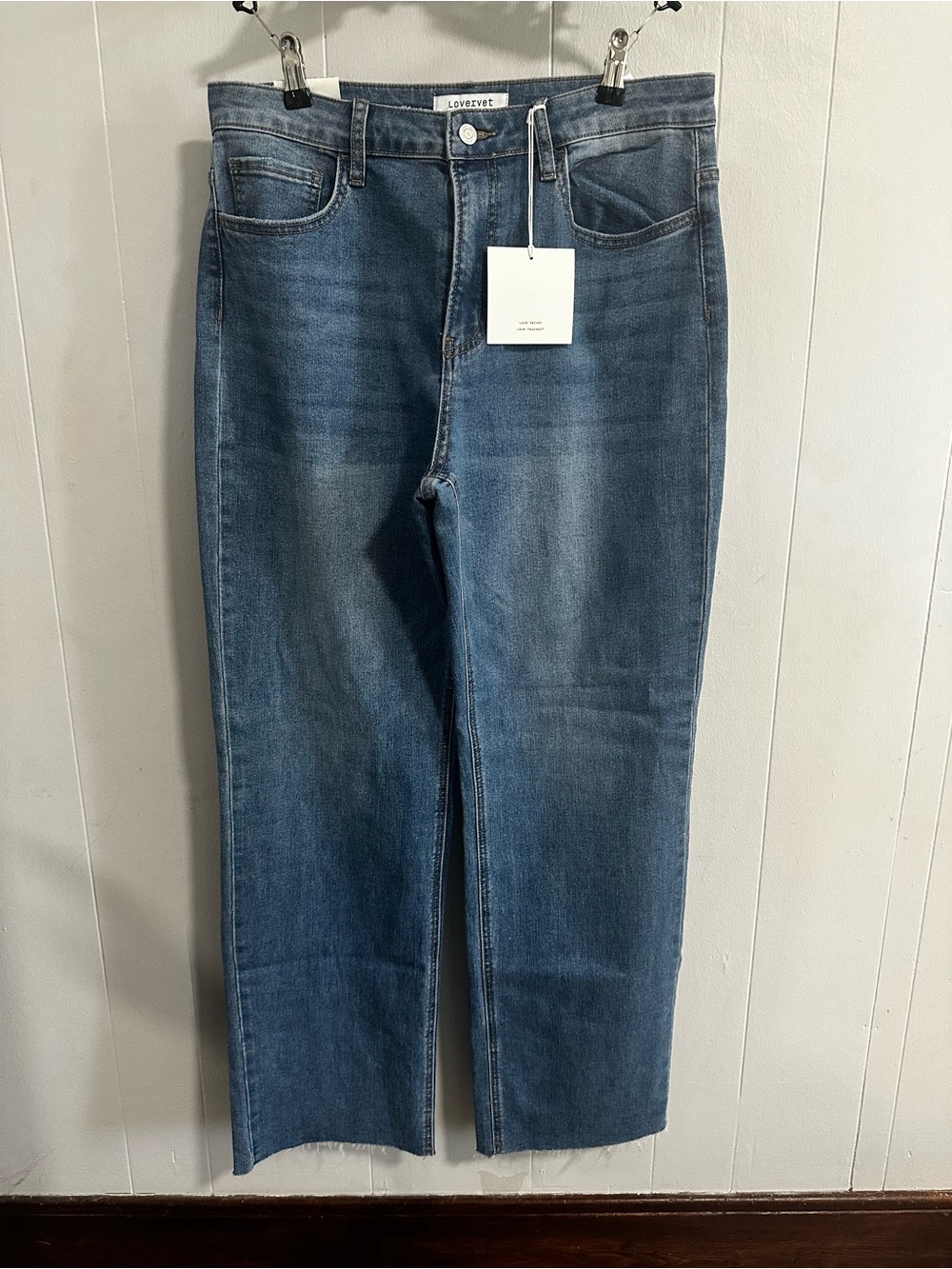 Straight Leg Jeans - Blue by Lovervet